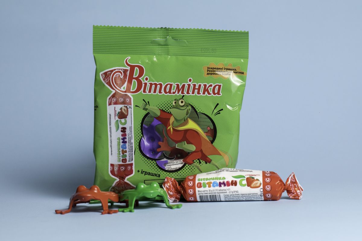 Набір "Вітамінка + іграшка Шалене Жабеня" Набір "Вітамінка + іграшка Шалене Жабеня"