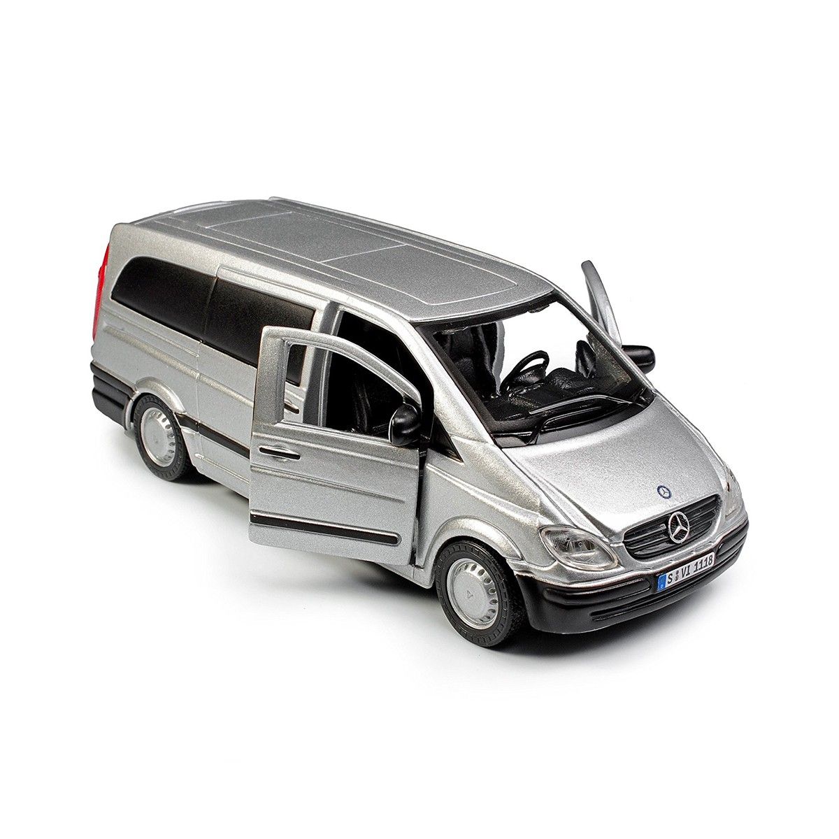 Машинка металева- Mercedes-Benz Vito (асорті сріблястий, чорний1:32)