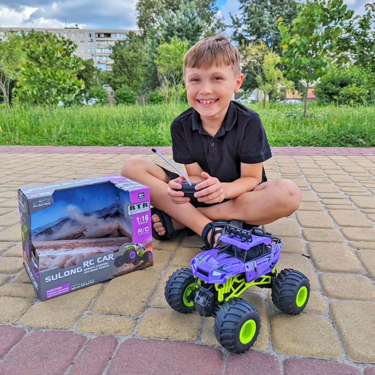 Машинка на радіокеруванні BIGFOOT OFF-ROAD – VIOLET (1:16, 27 МГц (MHz))