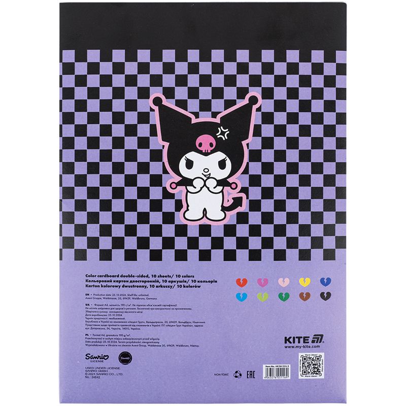 Картон кольор. двостор. (10арк/10кол), А4 HK-2 Картон кольор. двостор. (10арк/10кол), А4 HK-2