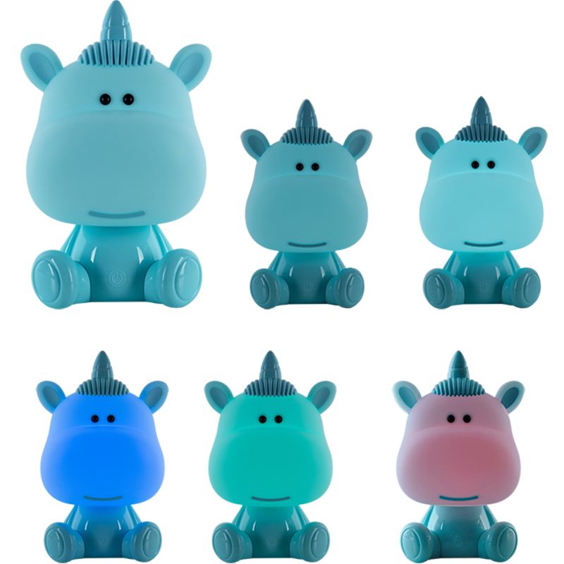 Світильник-нічник LED з акумулятором Unicorn, блакитний Світильник-нічник LED з акумулятором Unicorn, блакитний