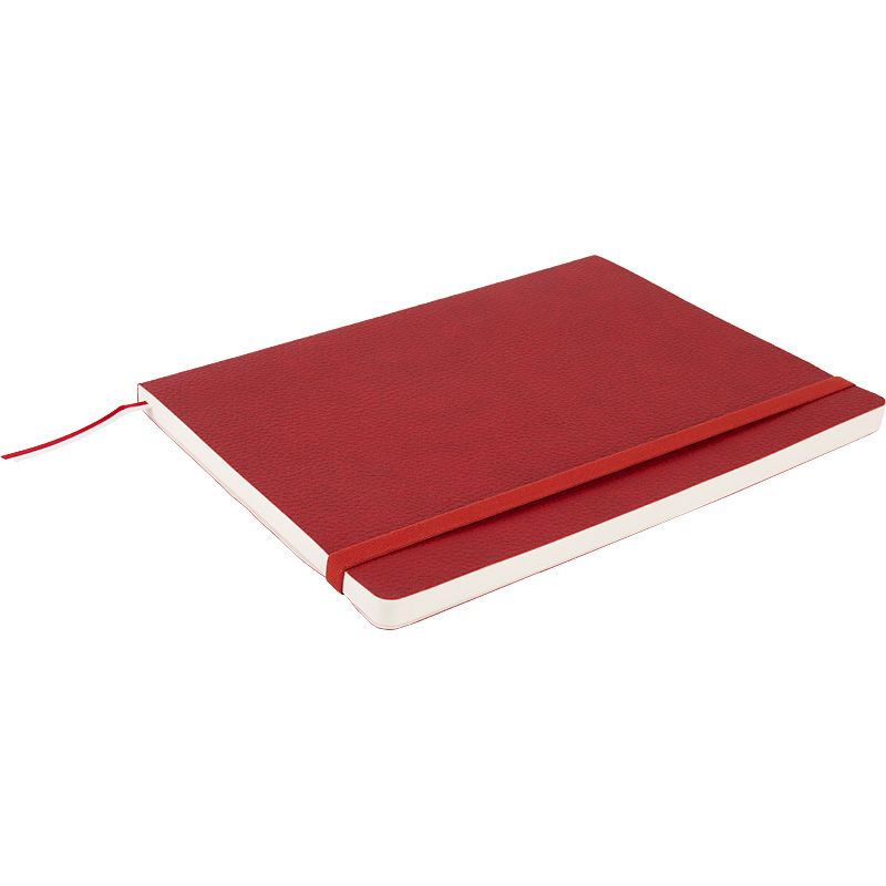 Книга записна Partner Soft L, 190*250, 96 арк, кліт, червон Книга записна Partner Soft L, 190*250, 96 арк, кліт, червон
