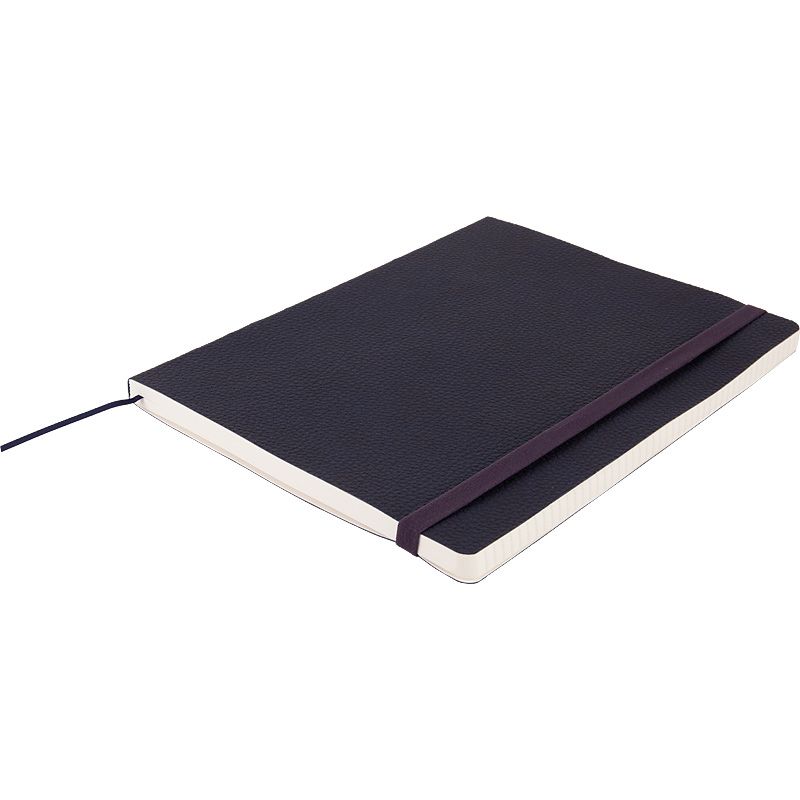 Книга записна Partner Soft L, 190*250, 96 арк, кліт, синя Книга записна Partner Soft L, 190*250, 96 арк, кліт, синя
