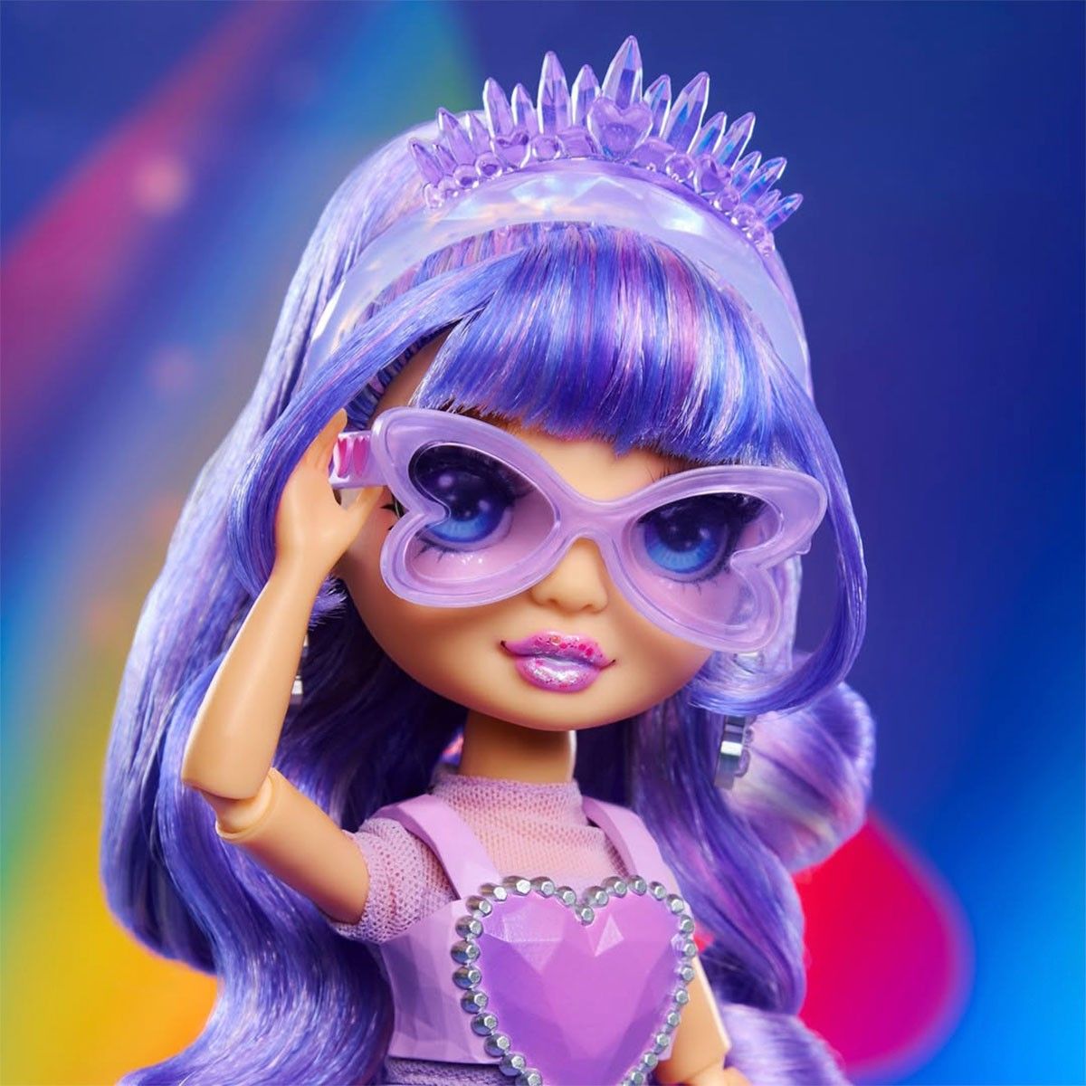 Ігровий набір з лялькою Rainbow High серії Creative Crystals - Віолетта Ігровий набір з лялькою Rainbow High серії Creative Crystals - Віолетта