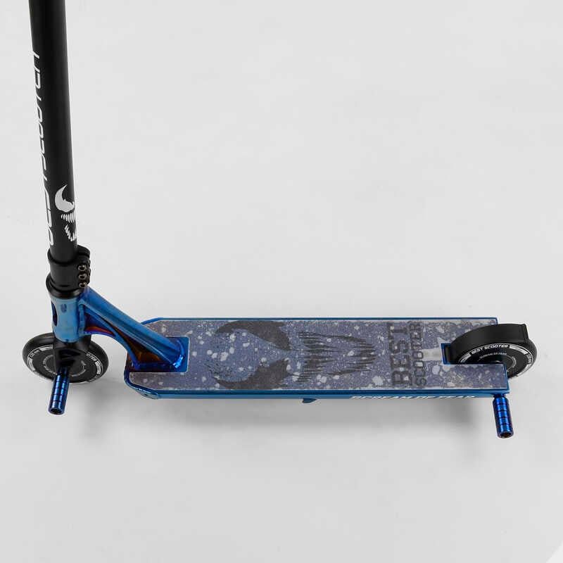 Самокат трюковый "Best Scooter SIMBIOTE" (HIC-система, ПЕГИ, алюминиевый диск и дека, колёса 120мм PU, ширина руля - 57 см) фото 4 Самокат трюковый "Best Scooter SIMBIOTE" (HIC-система, ПЕГИ, алюминиевый диск и дека, колёса 120мм PU, ширина руля - 57 см) фото 4