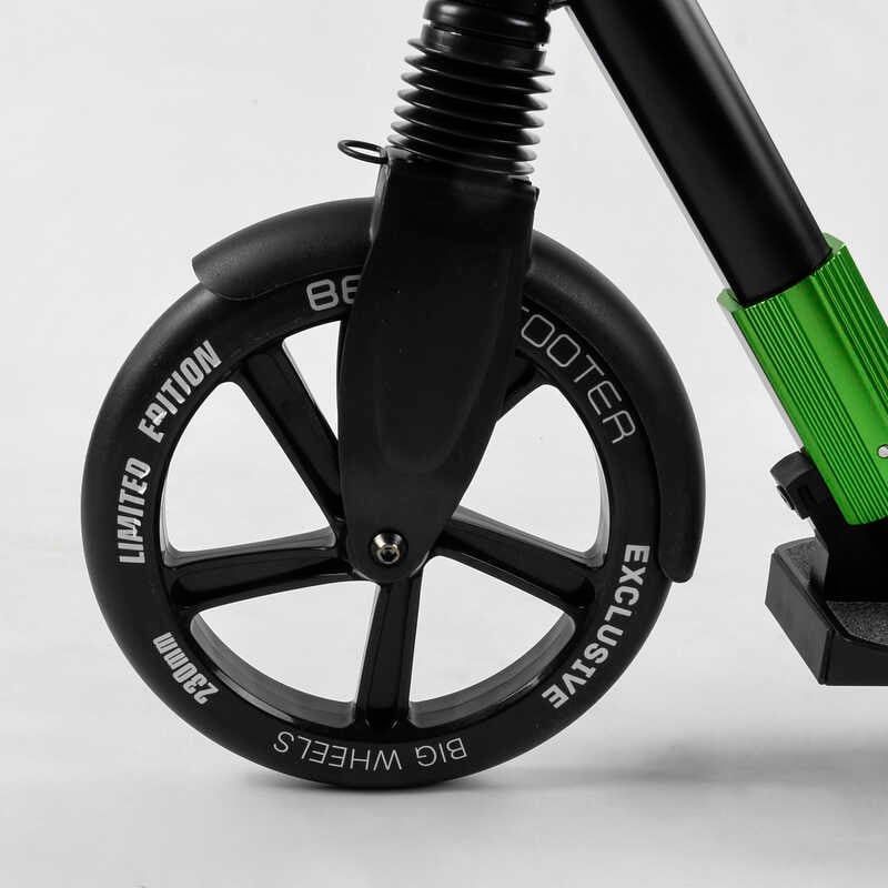 Самокат алюмінієвий Best Scooter (колеса PU, d переднього колеса - 230мм, d заднього колеса - 215 мм, 1 амортизатор передній) фото 4 Самокат алюмінієвий Best Scooter (колеса PU, d переднього колеса - 230мм, d заднього колеса - 215 мм, 1 амортизатор передній) фото 4