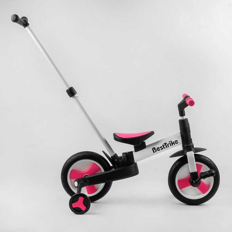 Велосипед-трансформер "Best Trike" (колеса PU 10'', батьківська ручка, знімні педалі) фото 4 Велосипед-трансформер "Best Trike" (колеса PU 10'', батьківська ручка, знімні педалі) фото 4