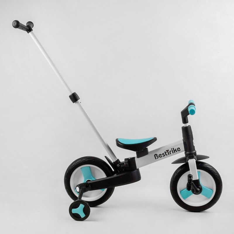 Велосипед-трансформер "Best Trike" (колеса PU 10'', батьківська ручка, знімні педалі) фото 4 Велосипед-трансформер "Best Trike" (колеса PU 10'', батьківська ручка, знімні педалі) фото 4