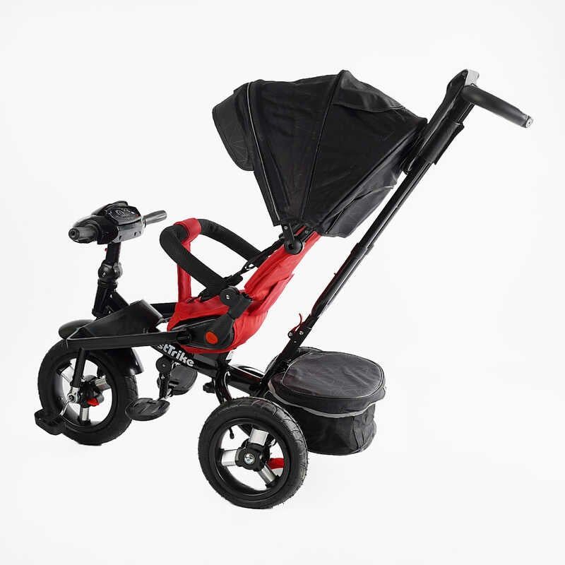 Велосипед-коляска Best Trike ПОВОРОТНЕ СИДІННЯ, СКЛАДНЕ КЕРМО, ФАРА МУЗИЧНА З USB, Bluetooth НАДУВНІ КОЛЕСА, ПУЛЬТ ВКЛЮЧЕННЯ СВІТЛА І ЗВУКУ  фото 4