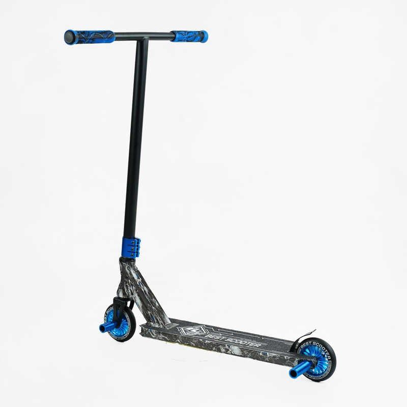 Самокат трюковий "Best Scooter" (HIC-система, ПЕГИ, алюмінієвий диск та дека з ПРИНТОМ, колеса PU, d = 110мм, ширина керма - 60 см) фото 4 Самокат трюковий "Best Scooter" (HIC-система, ПЕГИ, алюмінієвий диск та дека з ПРИНТОМ, колеса PU, d = 110мм, ширина керма - 60 см) фото 4
