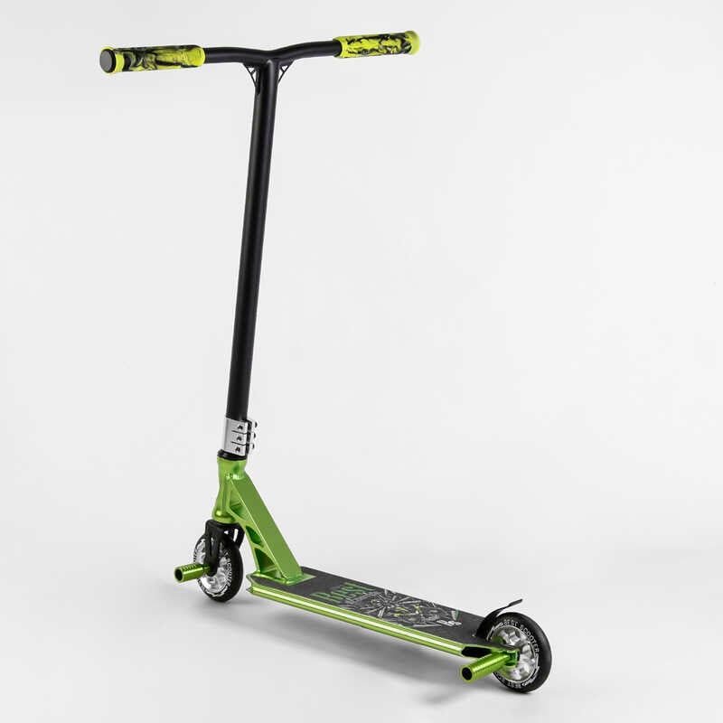 Самокат трюковий "Best Scooter" (HIC-система, ПЕГИ, алюмінієвий диск та дека, АНОДОВАНЕ ФАРБУВАННЯ, колеса PU, d = 110мм, ширина керма - 60 см) фото 4 Самокат трюковий "Best Scooter" (HIC-система, ПЕГИ, алюмінієвий диск та дека, АНОДОВАНЕ ФАРБУВАННЯ, колеса PU, d = 110мм, ширина керма - 60 см) фото 4