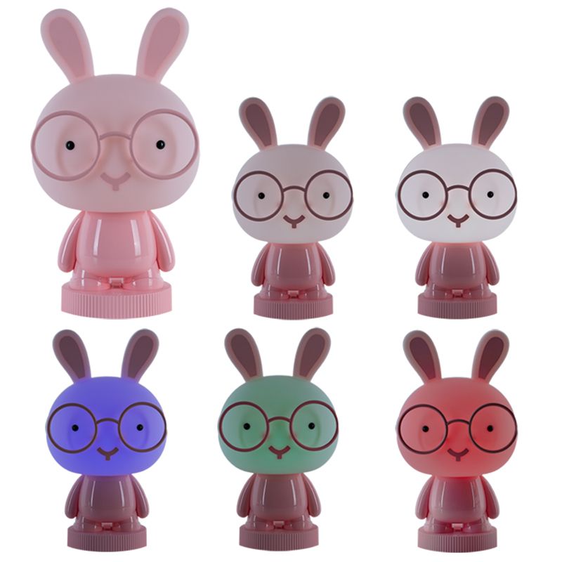 Світильник-нічник LED з акумулятором Bunny, рожевий  фото 4