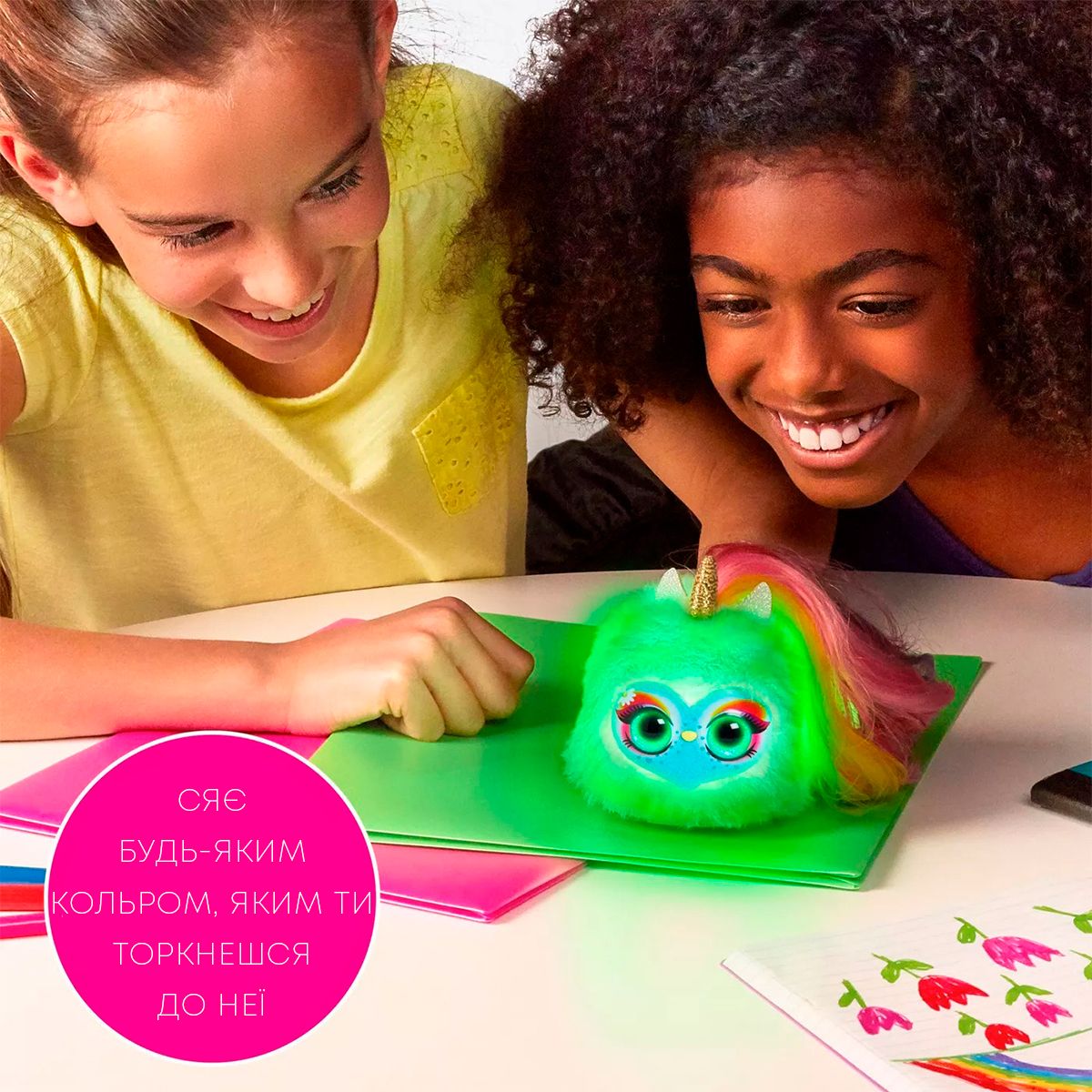 Игровой набор с интерактивным единорогом POMSIES LUMIES - СПАРКЛ фото 4 Игровой набор с интерактивным единорогом POMSIES LUMIES - СПАРКЛ фото 4