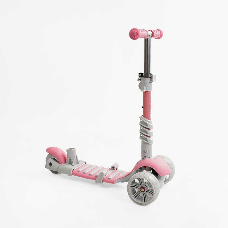 Самокат 5в1 "Best Scooter", з ДОП. КОЛЕСАМИ, захисний бампер, PU колеса зі світлом, в коробці фото 4 Самокат 5в1 "Best Scooter", з ДОП. КОЛЕСАМИ, захисний бампер, PU колеса зі світлом, в коробці фото 4