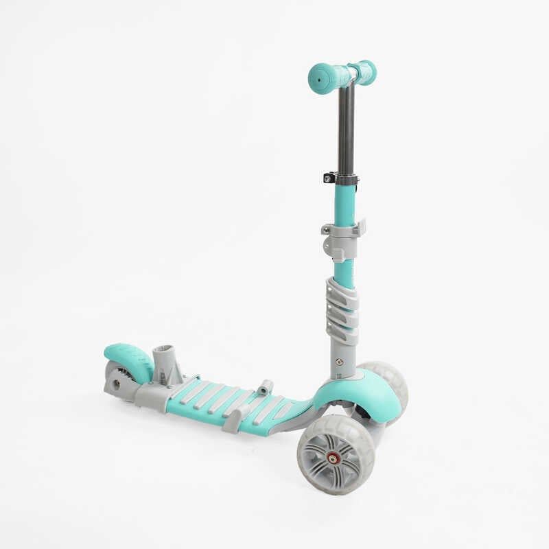 Самокат 5в1 "Best Scooter", з ДОП. КОЛЕСАМИ, захисний бампер, PU колеса зі світлом, в коробці фото 4 Самокат 5в1 "Best Scooter", з ДОП. КОЛЕСАМИ, захисний бампер, PU колеса зі світлом, в коробці фото 4