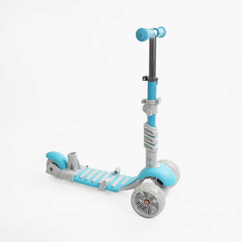 Самокат 5в1 "Best Scooter", з ДОП. КОЛЕСАМИ, захисний бампер, PU колеса зі світлом, в коробці фото 4 Самокат 5в1 "Best Scooter", з ДОП. КОЛЕСАМИ, захисний бампер, PU колеса зі світлом, в коробці фото 4