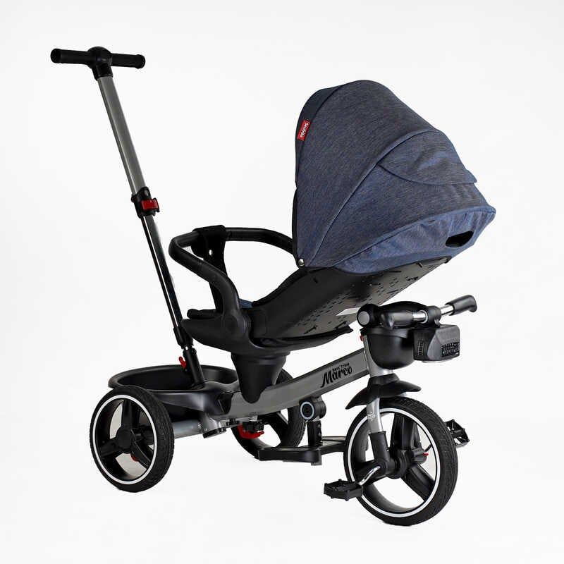 Велосипед "BestTrike Marco" (поворотне сидіння, складне кермо, колеса з прогумованим PU, кошик, телескопічна ручка, фара музична) фото 4 Велосипед "BestTrike Marco" (поворотне сидіння, складне кермо, колеса з прогумованим PU, кошик, телескопічна ручка, фара музична) фото 4
