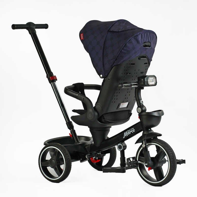Велосипед "BestTrike Marco" (поворотне сидіння, складне кермо, колеса з прогумованим PU, кошик, телескопічна ручка, фара музична) фото 4 Велосипед "BestTrike Marco" (поворотне сидіння, складне кермо, колеса з прогумованим PU, кошик, телескопічна ручка, фара музична) фото 4