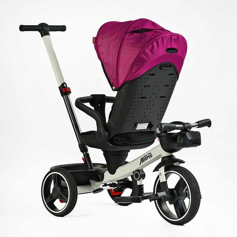 Велосипед "BestTrike Marco" (поворотне сидіння, складне кермо, колеса з прогумованим PU, кошик, телескопічна ручка, фара музична) фото 4 Велосипед "BestTrike Marco" (поворотне сидіння, складне кермо, колеса з прогумованим PU, кошик, телескопічна ручка, фара музична) фото 4