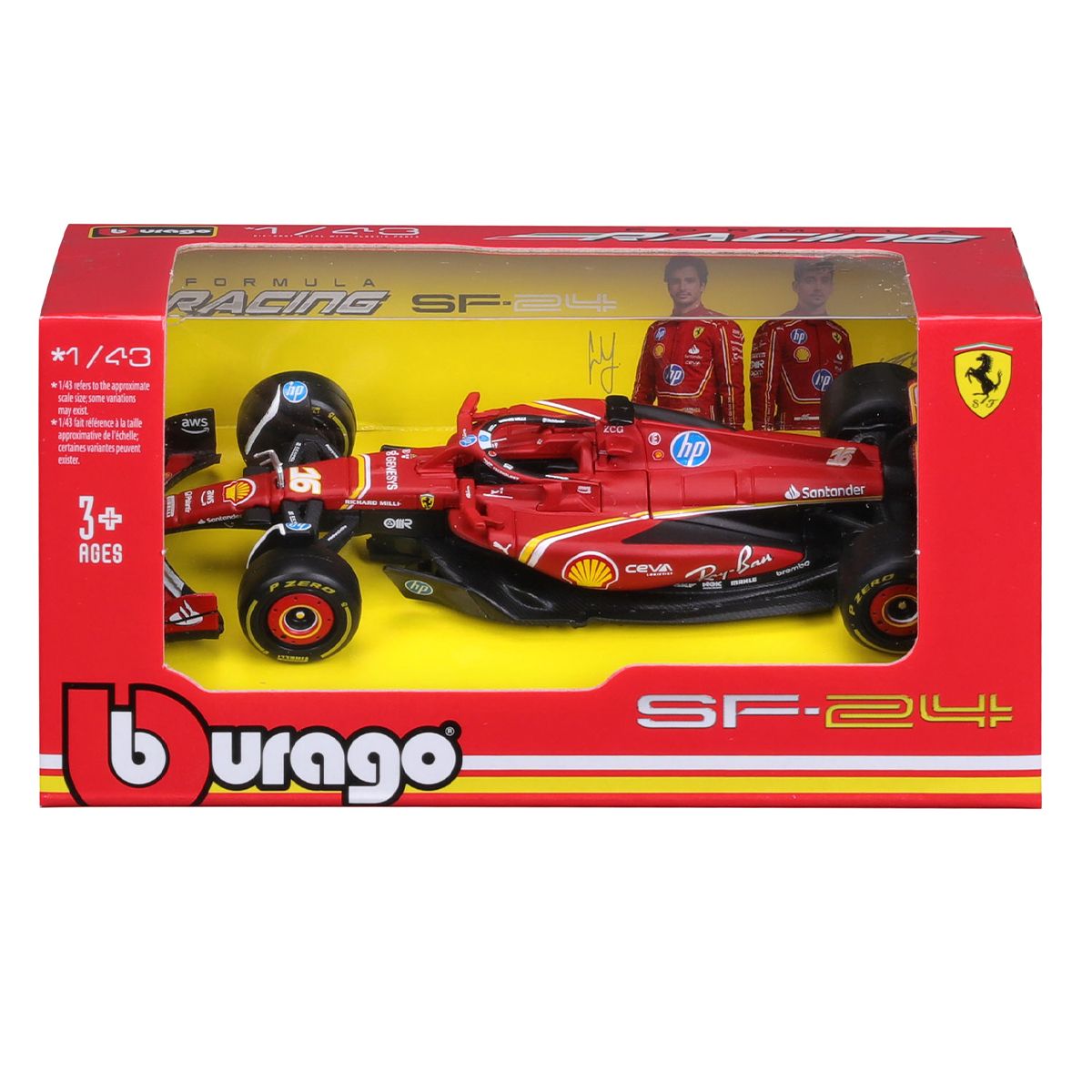 Автомодель - FERRARI RACING - SF-24 (1:43) фото 4 Автомодель - FERRARI RACING - SF-24 (1:43) фото 4