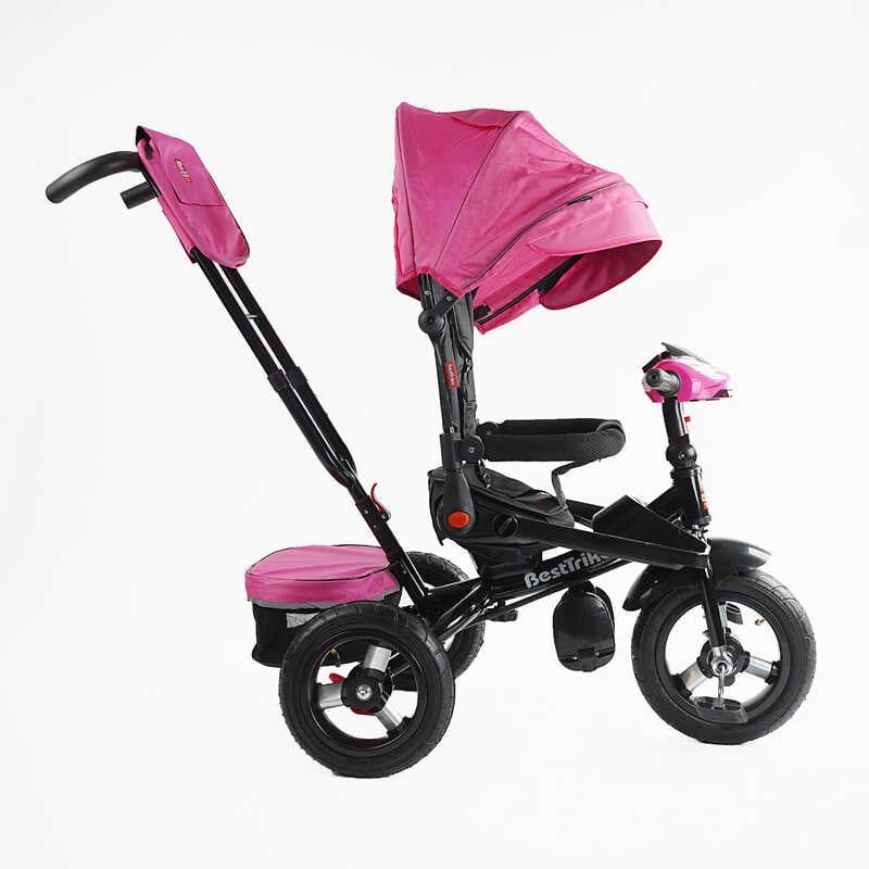 Велосипед 6088 F Best Trike (1) ПОВОРОТНЕ СИДІННЯ, СКЛАДНЕ КЕРМО, ФАРА МУЗИЧНА З USB, Bluetooth НАДУВНІ КОЛЕСА, ПУЛЬТ ВКЛЮЧЕННЯ СВІТЛА І ЗВУКУ  фото 4