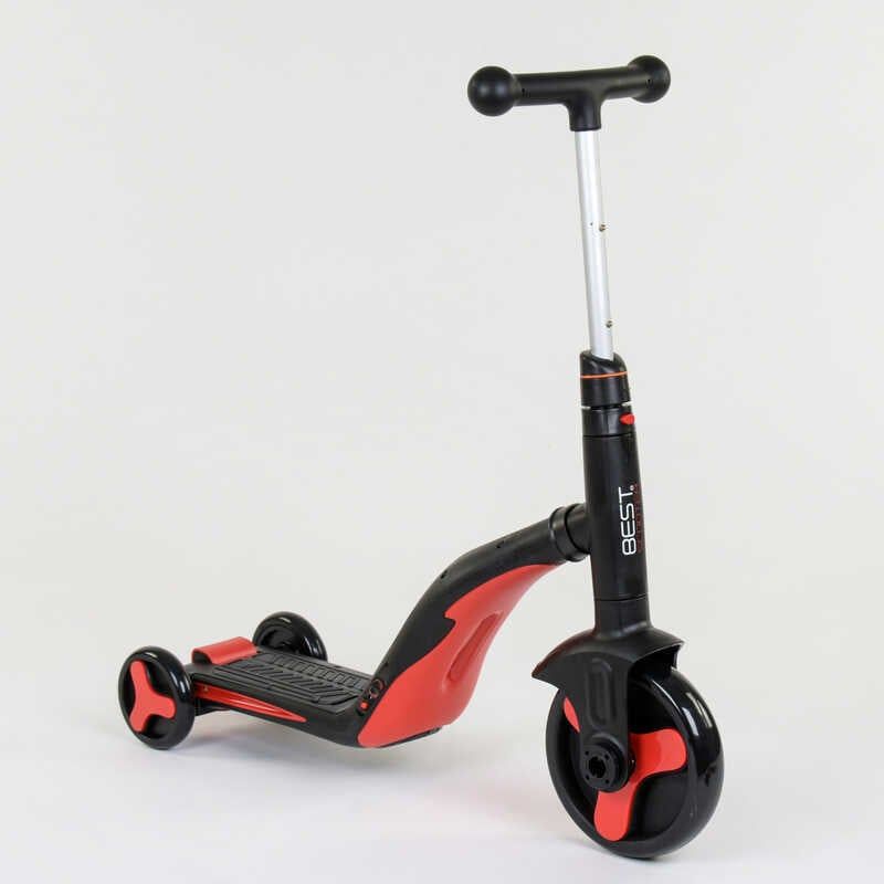 Самокат 3в1 (1) Best Scooter, самокат-велобіг-велосипед, ЧЕРВОНИЙ, світло, 8 мелодій, колеса PU, переднє колесо d = 20см, задні d = 11см фото 4 Самокат 3в1 (1) Best Scooter, самокат-велобіг-велосипед, ЧЕРВОНИЙ, світло, 8 мелодій, колеса PU, переднє колесо d = 20см, задні d = 11см фото 4