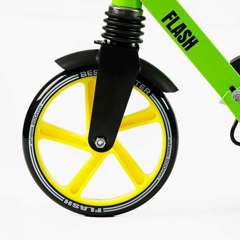 Самокат двухколесный Best Scooter FL-20085 (4) стальная рама, ручной тормоз, колеса PU 200мм, 1 амортизатор передний, в коробке фото 4 Самокат двухколесный Best Scooter FL-20085 (4) стальная рама, ручной тормоз, колеса PU 200мм, 1 амортизатор передний, в коробке фото 4