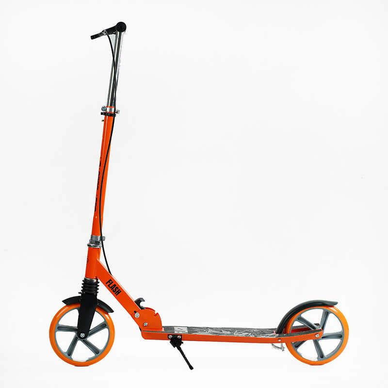 Самокат двухколесный Best Scooter FL-80811 (4) стальная рама, ручной тормоз, колеса PU 200мм, 1 амортизатор передний, в коробке фото 4 Самокат двухколесный Best Scooter FL-80811 (4) стальная рама, ручной тормоз, колеса PU 200мм, 1 амортизатор передний, в коробке фото 4