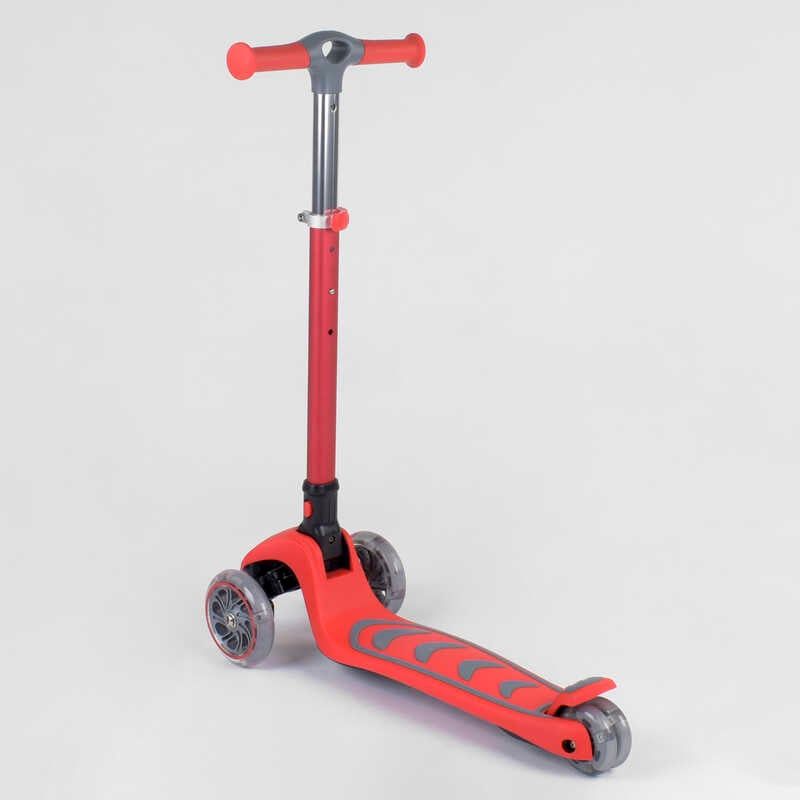 Самокат триколісний 92606 (4) Best Scooter, ЧЕРВОНИЙ, складне алюмінієве кермо, 4 колеса PU зі світлом, d = 12 см фото 4 Самокат триколісний 92606 (4) Best Scooter, ЧЕРВОНИЙ, складне алюмінієве кермо, 4 колеса PU зі світлом, d = 12 см фото 4