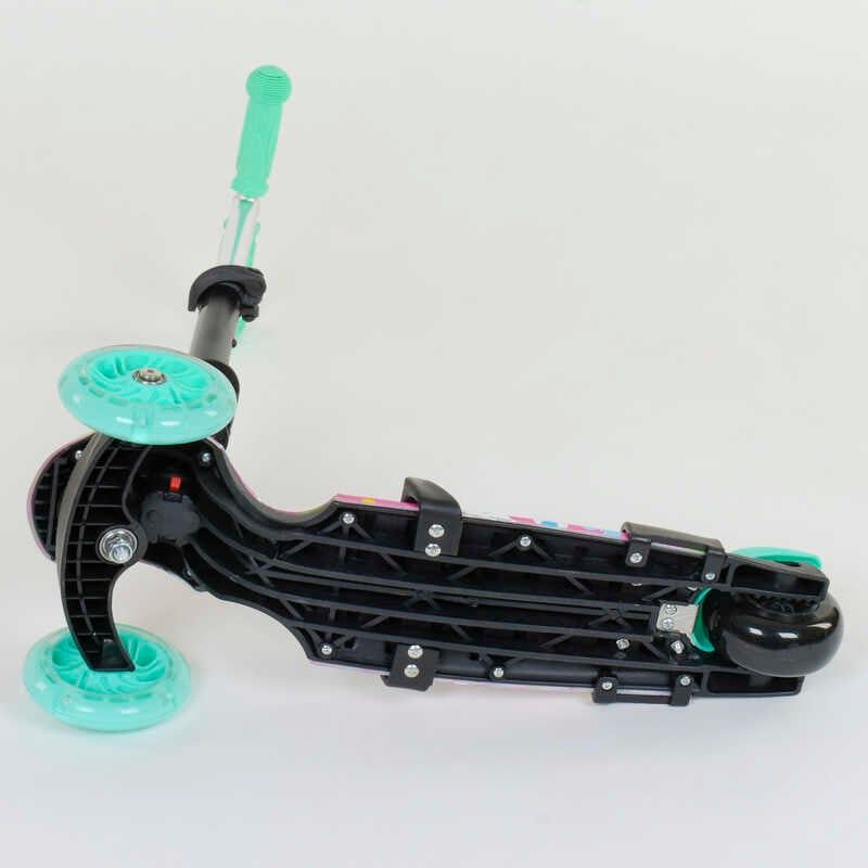 Самокат 5в1 43702 (1) Best Scooter, АБСТРАКЦІЯ, PU колеса, ПІДСВІТКА КОЛІС, в коробці фото 4 Самокат 5в1 43702 (1) Best Scooter, АБСТРАКЦІЯ, PU колеса, ПІДСВІТКА КОЛІС, в коробці фото 4