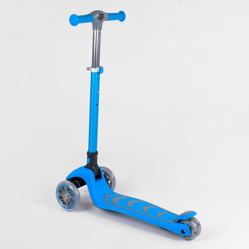 Самокат трехколесный 38603 (4) Best Scooter, ГОЛУБОЙ, складной алюминиевый руль, 4 колеса PU со светом, d=12 см фото 4 Самокат трехколесный 38603 (4) Best Scooter, ГОЛУБОЙ, складной алюминиевый руль, 4 колеса PU со светом, d=12 см фото 4