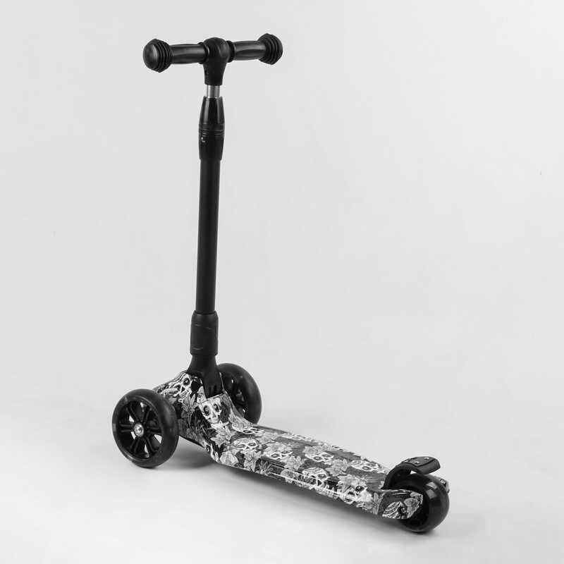 Самокат трехколесный "Best Scooter" (сложный алюминиевый руль, 3 колеса PU со светом, передний 130х35 мм, задний 80х45 мм, в коробке) фото 4 Самокат трехколесный "Best Scooter" (сложный алюминиевый руль, 3 колеса PU со светом, передний 130х35 мм, задний 80х45 мм, в коробке) фото 4