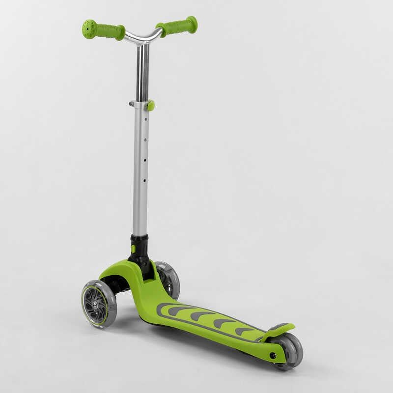 Самокат триколісний Y-00436 (4) Best Scooter, САЛАТОВИЙ, складне алюмінієве кермо, 4 колеса PU зі світлом, d = 12 см фото 4 Самокат триколісний Y-00436 (4) Best Scooter, САЛАТОВИЙ, складне алюмінієве кермо, 4 колеса PU зі світлом, d = 12 см фото 4