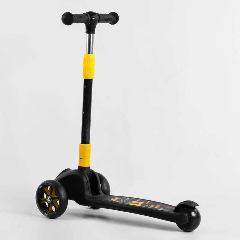 Самокат триколісний 15172 Best Scooter (1) СВІТЛО КОЛІС ТА ДИСКІВ, складене кермо, передні колеса PU 120х35мм, задні колеса PU 80х48мм фото 4 Самокат триколісний 15172 Best Scooter (1) СВІТЛО КОЛІС ТА ДИСКІВ, складене кермо, передні колеса PU 120х35мм, задні колеса PU 80х48мм фото 4