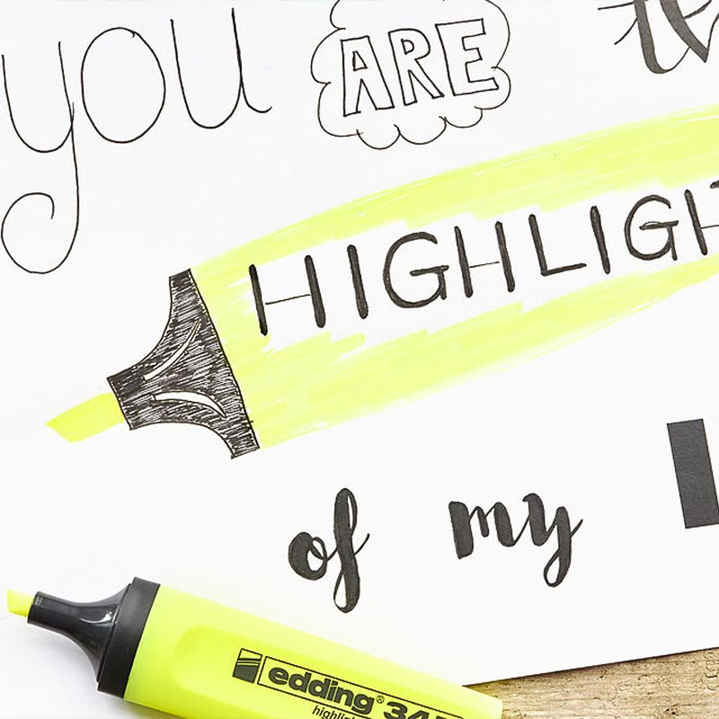 Маркер Highlighter e-345 набір 4 шт. (блістер PVC) фото 4 Маркер Highlighter e-345 набір 4 шт. (блістер PVC) фото 4