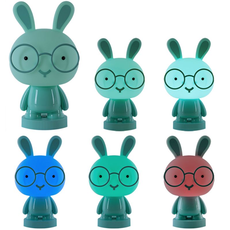 Світильник-нічник LED з акумулятором Bunny, зелений фото 4 Світильник-нічник LED з акумулятором Bunny, зелений фото 4