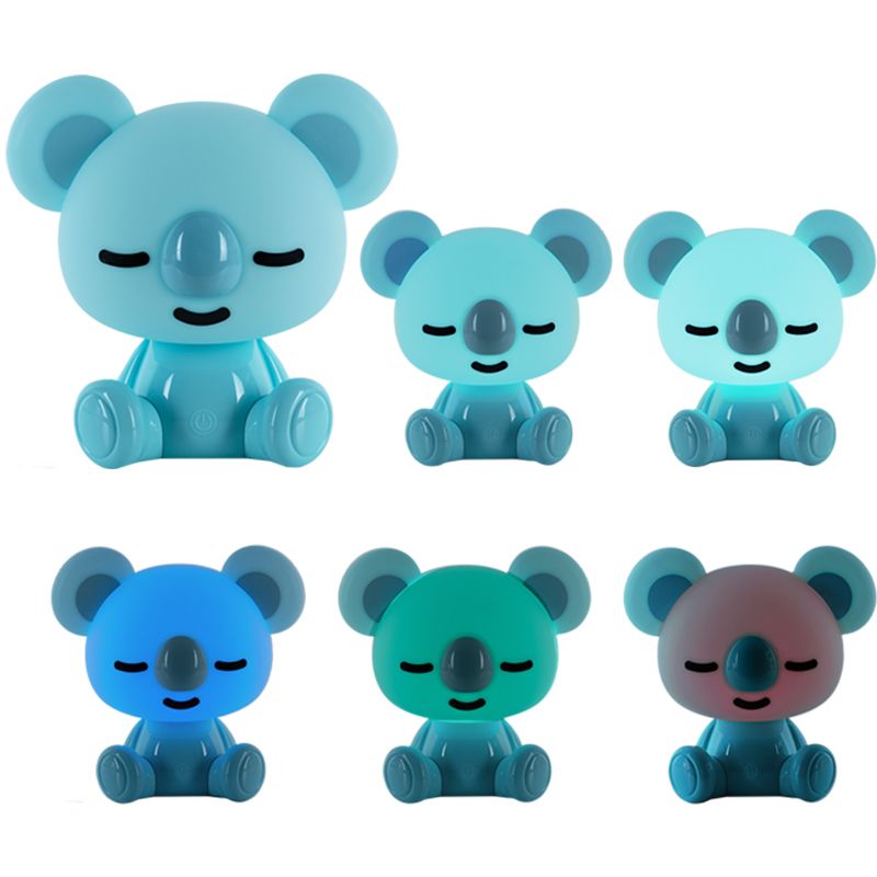 Світильник-нічник LED з акумулятором Koala, блакитний фото 4 Світильник-нічник LED з акумулятором Koala, блакитний фото 4