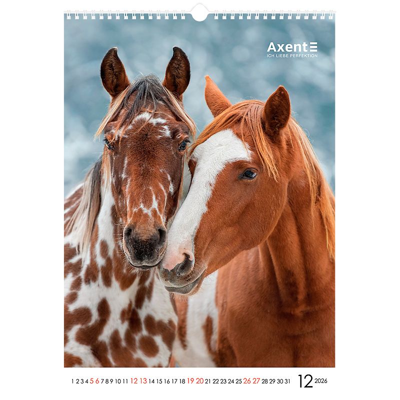 Календар настінний А3 2026 р. , Horses фото 4 Календар настінний А3 2026 р. , Horses фото 4