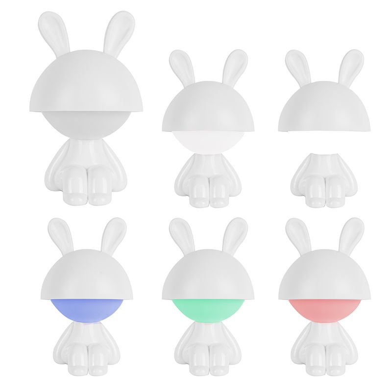 Світильник-нічник LED з акумулятором Cute Bunny, білий фото 4 Світильник-нічник LED з акумулятором Cute Bunny, білий фото 4