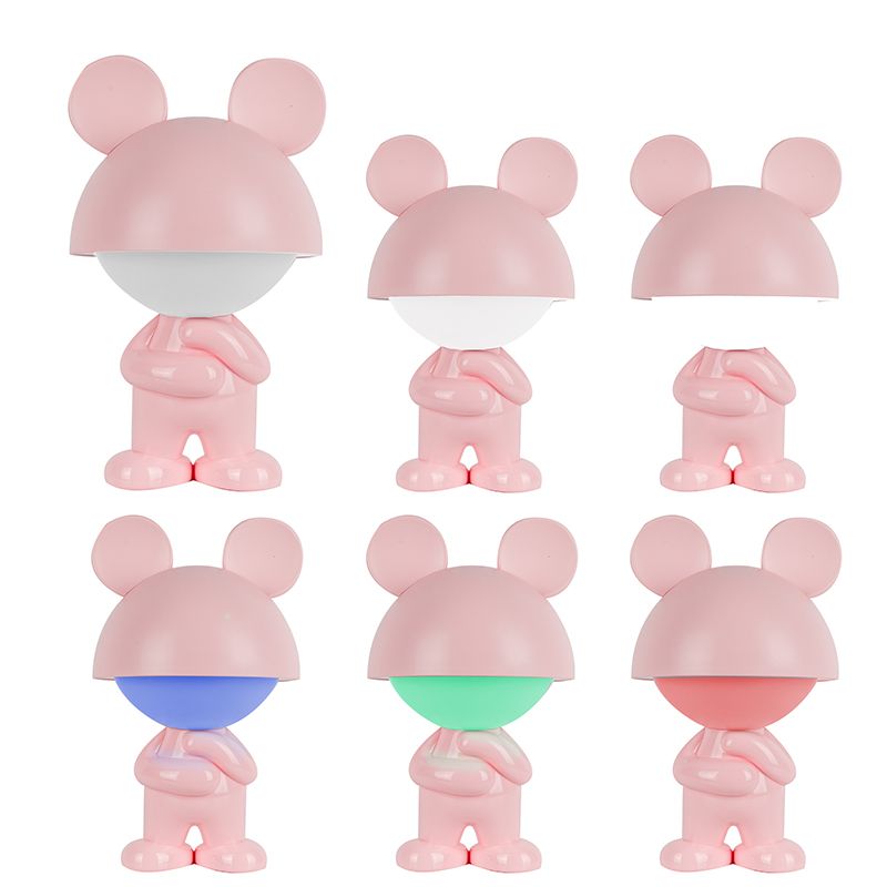 Світильник-нічник LED з акумулятором Dreamy Mouse, рожевий фото 4 Світильник-нічник LED з акумулятором Dreamy Mouse, рожевий фото 4