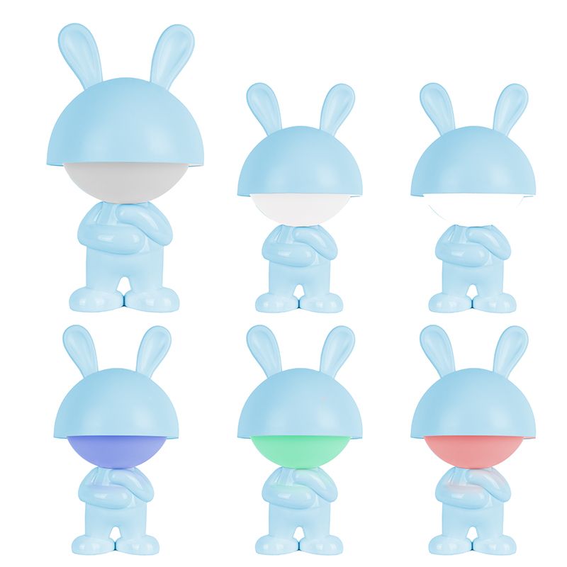 Світильник-нічник LED з акумулятором Dreamy Bunny, блакитний фото 4 Світильник-нічник LED з акумулятором Dreamy Bunny, блакитний фото 4