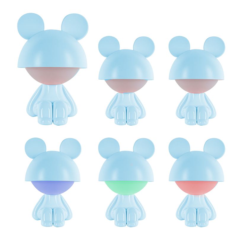 Світильник-нічник LED з акумулятором Cute Mouse, блакитний фото 4 Світильник-нічник LED з акумулятором Cute Mouse, блакитний фото 4