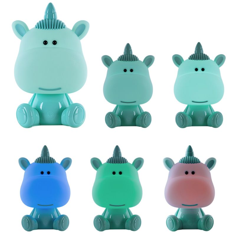 Світильник-нічник LED з акумулятором Unicorn, зелений фото 4 Світильник-нічник LED з акумулятором Unicorn, зелений фото 4