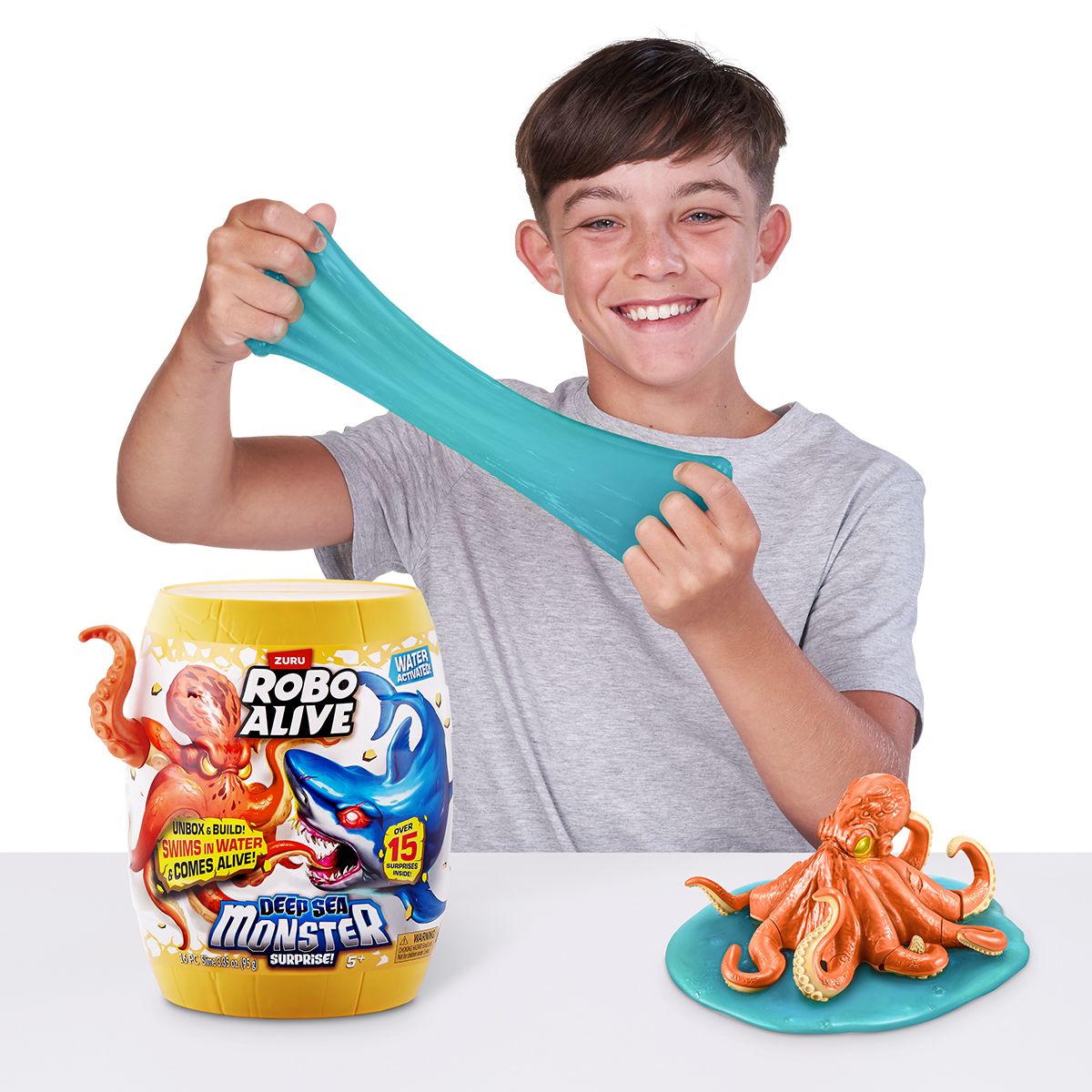 Інтерактивний ігровий набір Robo Alive – Глибоководний сюрприз.  Восьминіг  фото 4