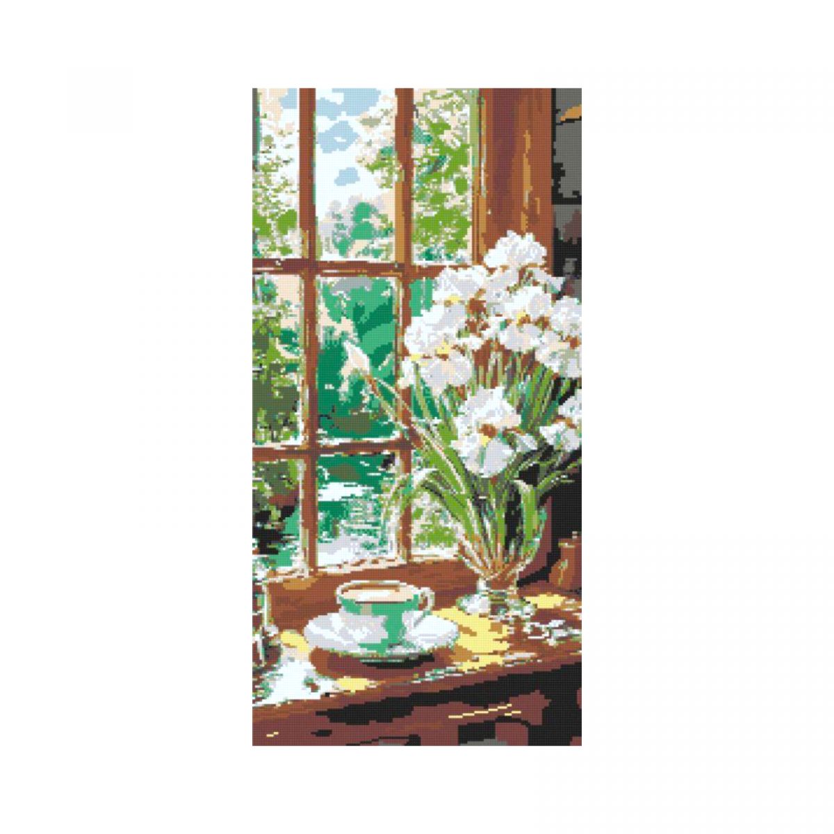 Уцінка.  Алмазна мозаїка/вишивка Кавова гармонія 40*80 см Орігамі OD 5155 - Пошкоджена слюда  фото 4