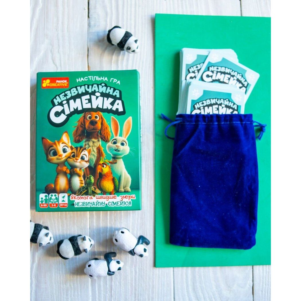 Настільна гра "Незвичайна сімейка" (укр)  фото 4 Настільна гра "Незвичайна сімейка" (укр)  фото 4