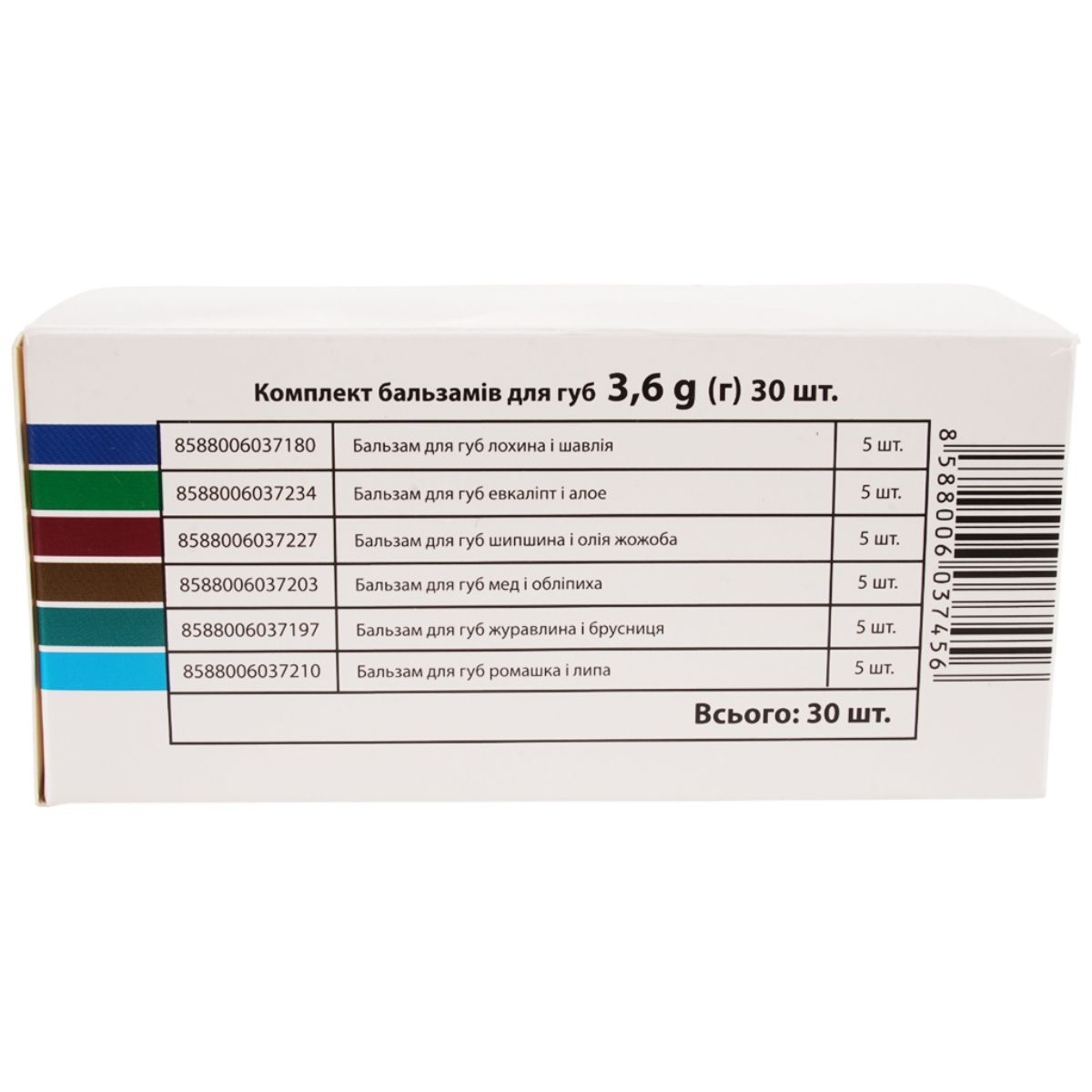 The Doctor Health & Care Гігієнічна помада комплексна, 3,6г×30шт, асорті  фото 4