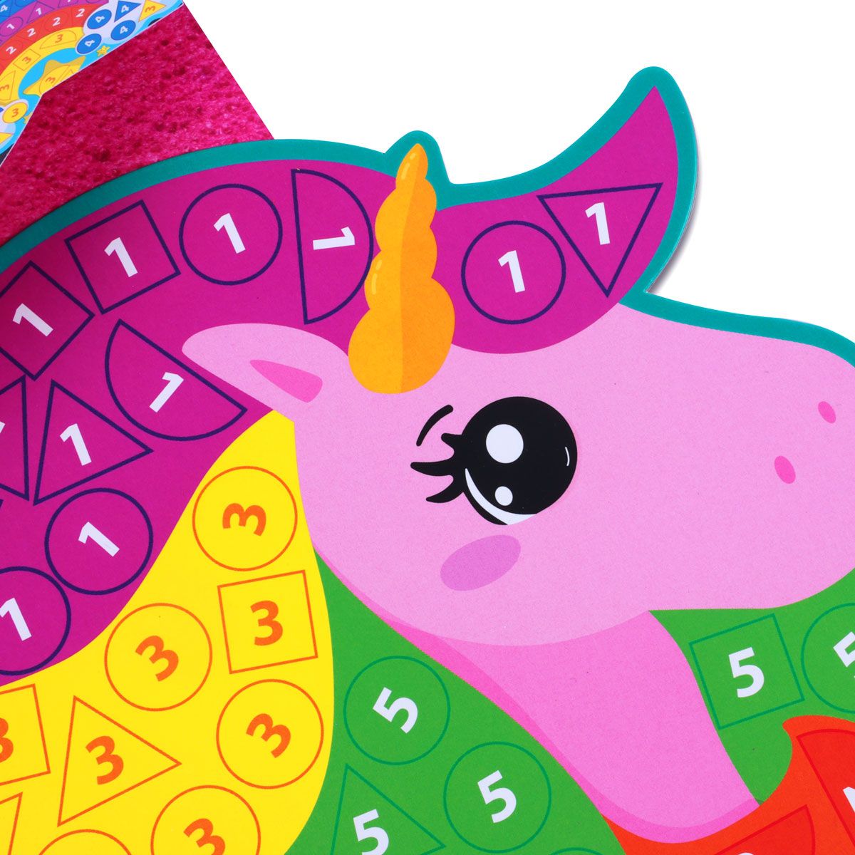 Набор для творчества с плюшевой мозаикой «Единорог и Радуга» укр  фото 4