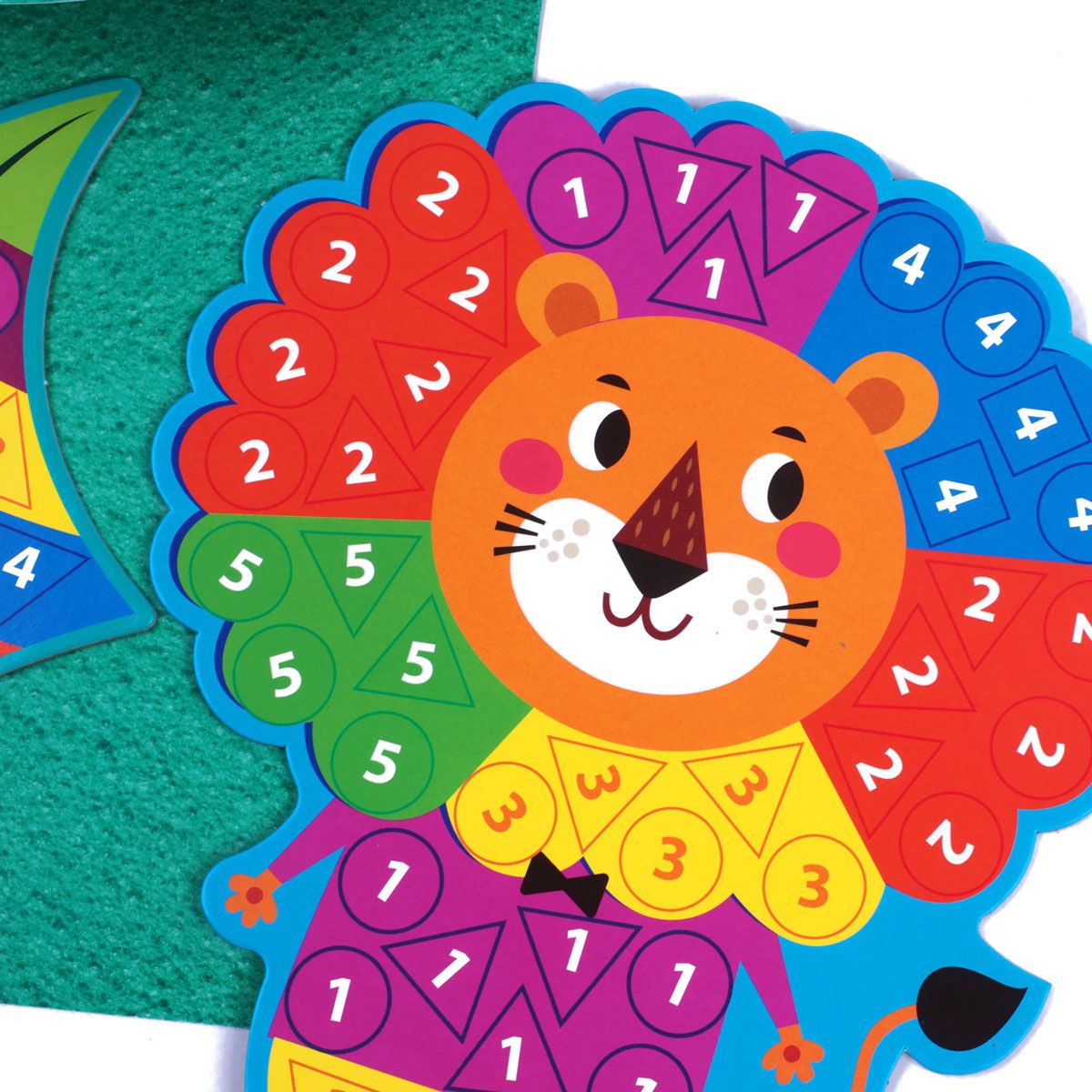 Набір для творчості зі плюшевою мозаїкою «Лев та Крокодил» укр  фото 4