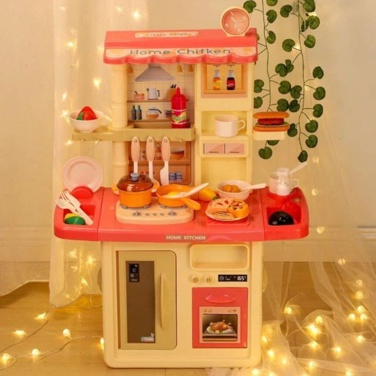 Кухня с посудой (РОЗОВАЯ)  фото 4